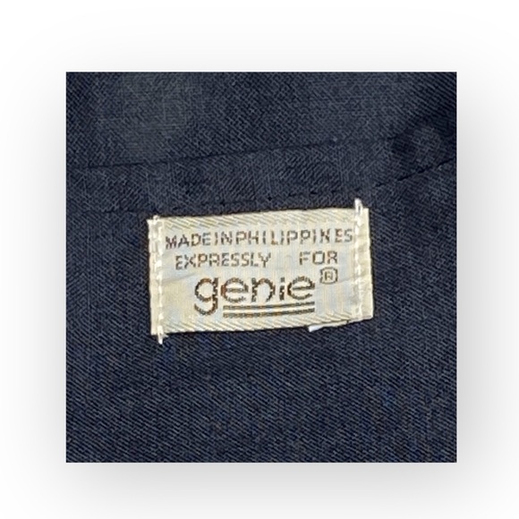 Vintage: Genie ꧁ Woven Straw Shoulder Bag Handbag ꧁ Wood Bead Tassel ꧂ Brown - Picture 10 of 16